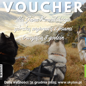 VOUCHER - Górska wyprawa z psami - canicross, dogtrekking